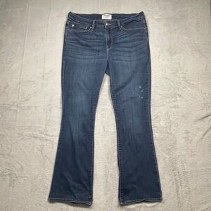 Denizen Levi's Bootcut Jeans Womens 16M 33x32 Blue Mid Rise Distressed